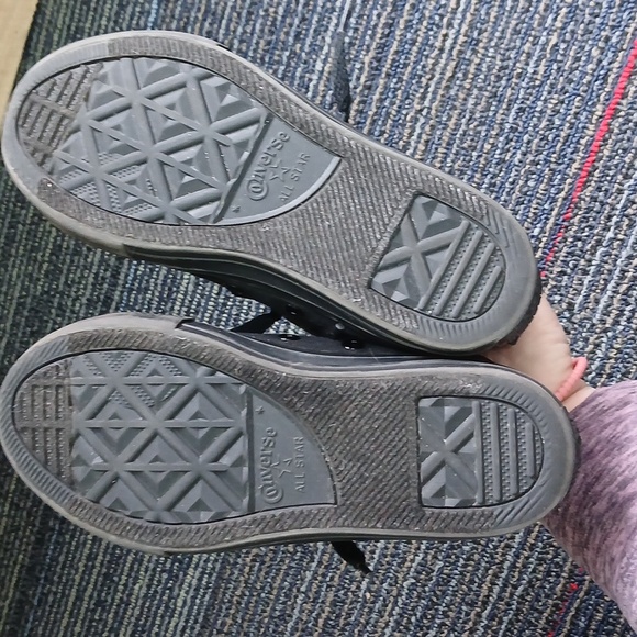 Converse Chuck Taylor All Star Black Sneakers Youth Size 12C - Picture 6 of 6